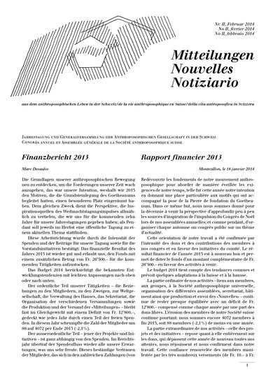 Schweizer Mitteilungen - Februar 2014