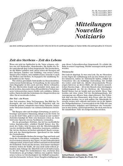 Schweizer Mitteilungen - November 2013