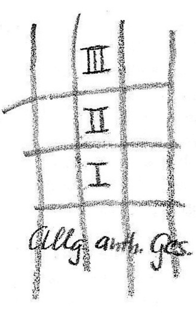 Rudolf Steiner, disegno del 27 dicembre 1923